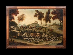 La caza real, rey Jorge III, siglo XVIII - JOHN CORDREY (1765-1825)