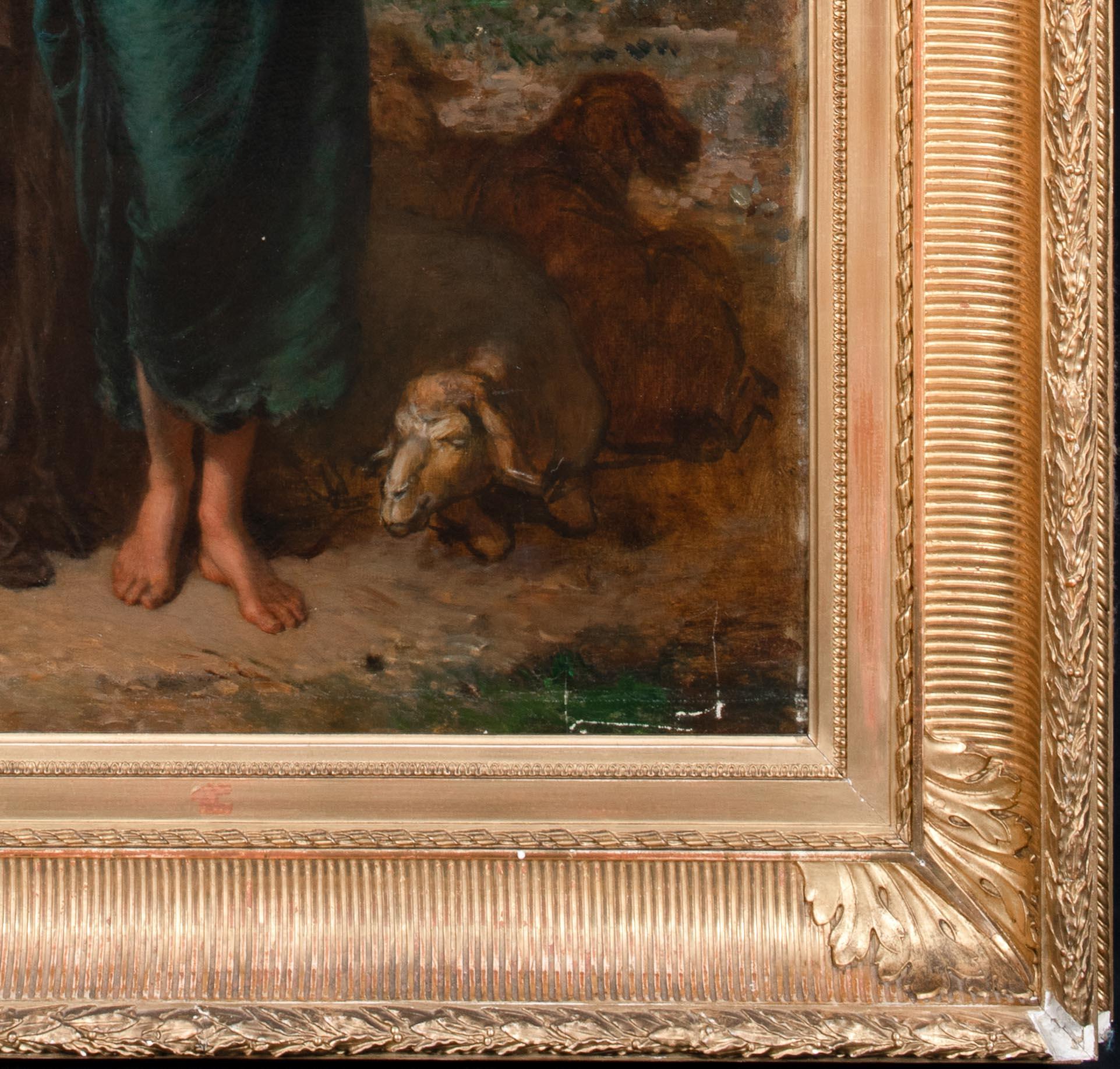 The Shepherdess, Egypt, 19th Century  by LEON ADOLPHE AUGUSTE BELLY (1827-1877) 1