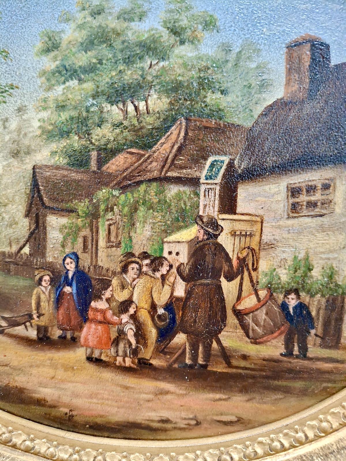 “The Showman” after Abraham Le Blond - Romantic Painting by Unknown