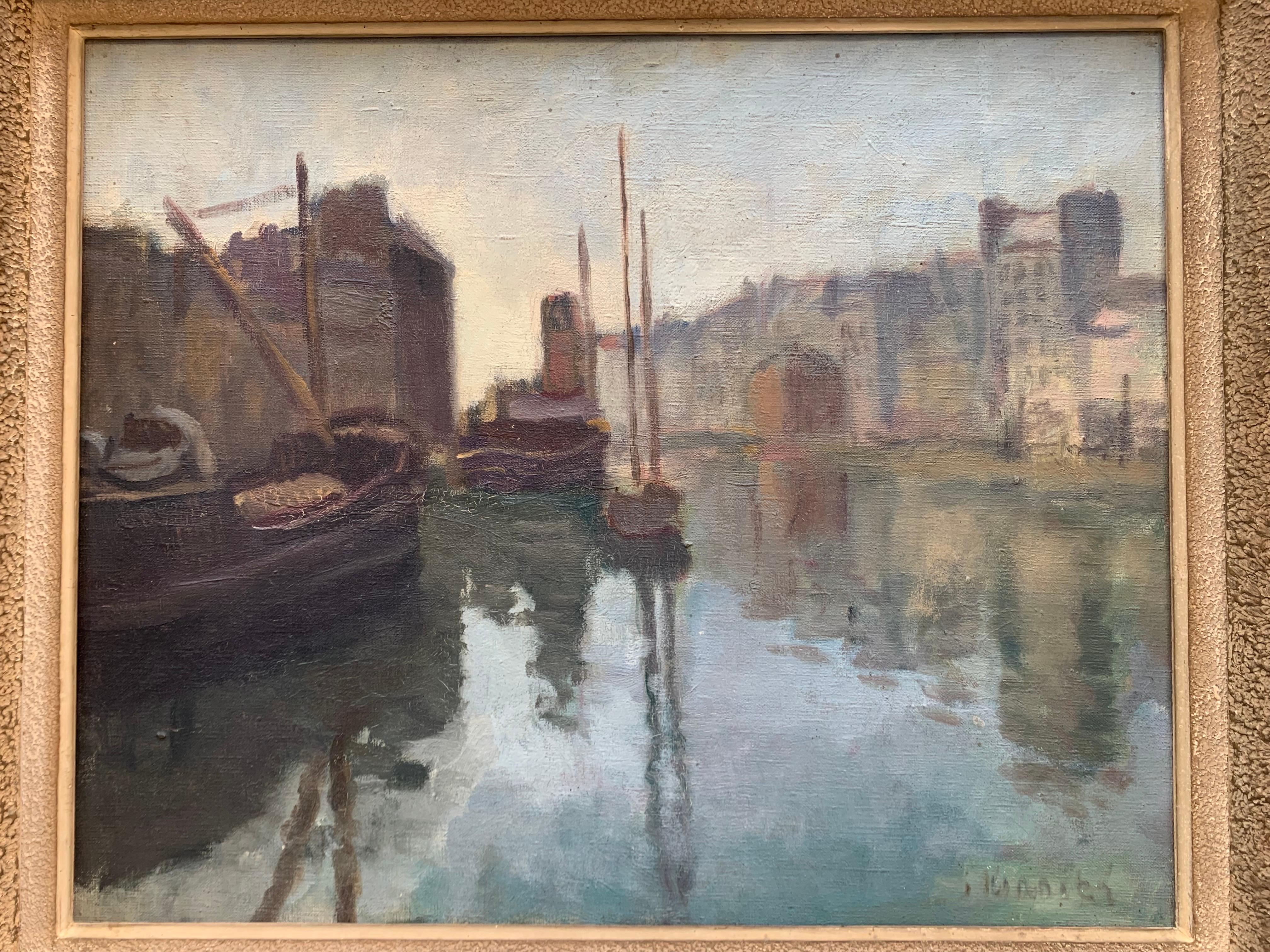 Il canale del sonno nella nebbia (1930 circa)

Scuola francese - Painting di Unknown