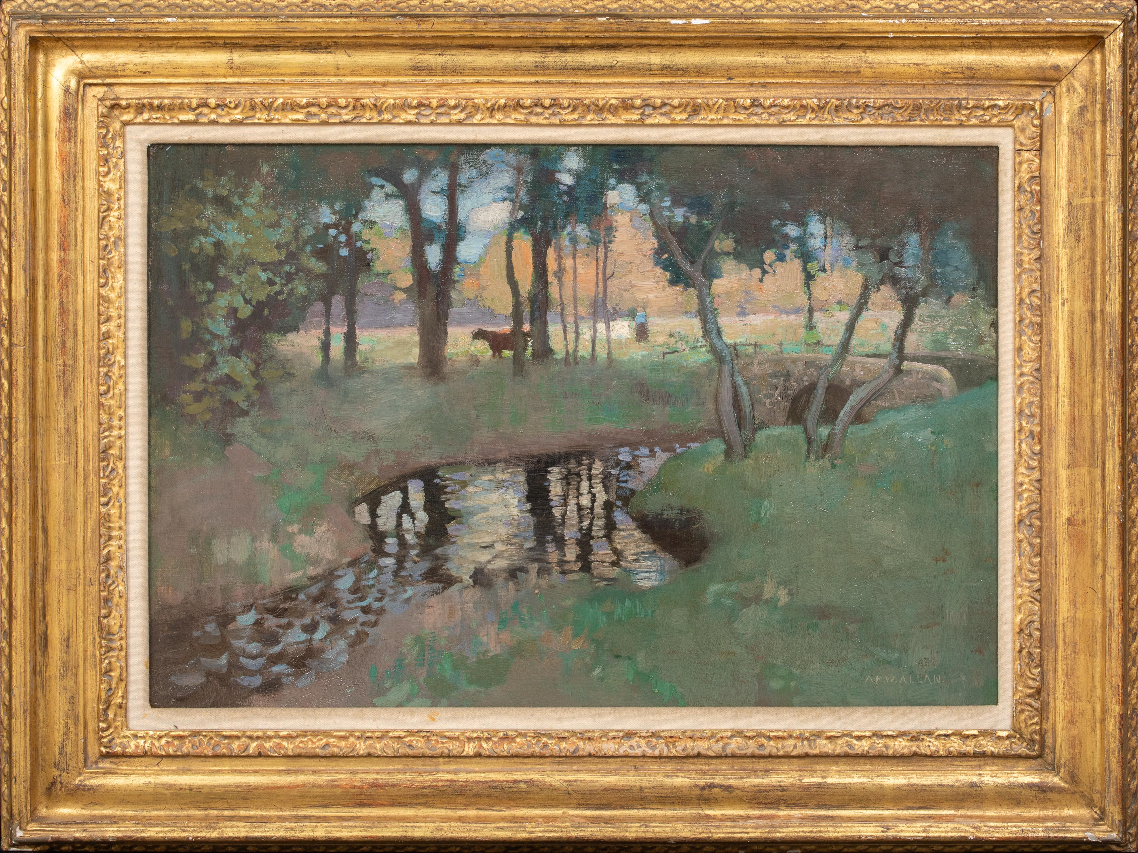 Unknown Portrait Painting - The Stream, Newhouse, North Lanarkshire - Archibald Russell Watson Allan 
