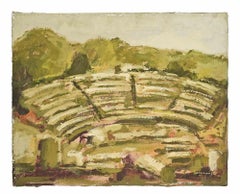 El Teatro en Muscolo - Pintura al óleo - Años 80