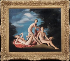 Der Akt der drei Graces, datiert 1931 Ungarisches Kyrota, möglicherweise Georges Kyrota