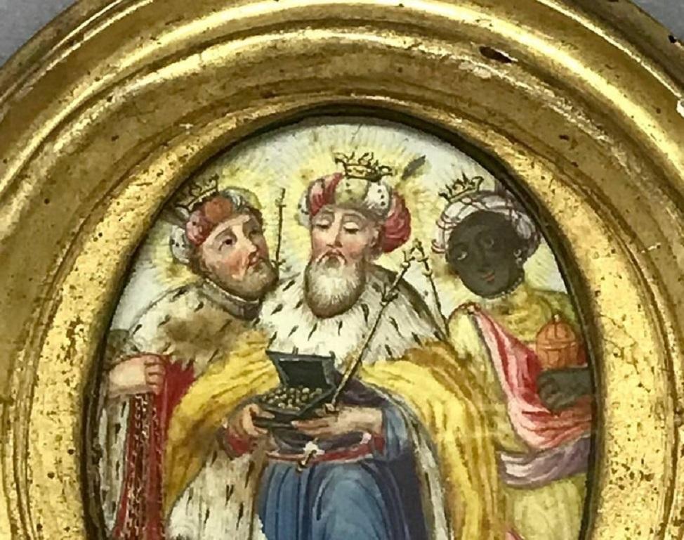 The Three Kings Miniature Malerei im Angebot 1