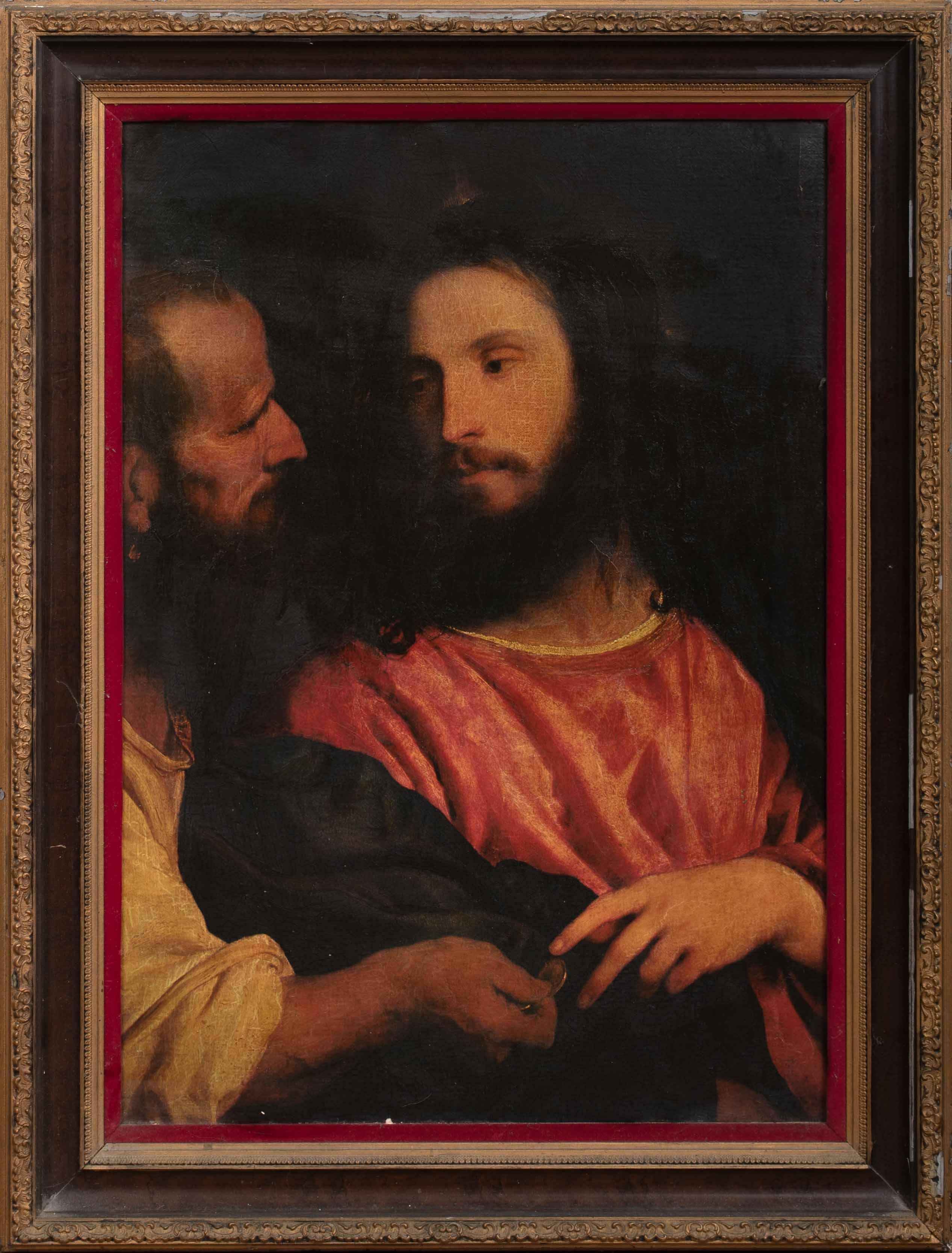 Portrait Painting Unknown - La monnaie de tribut, 17e siècle  d'après TITIEN (1488-1576)