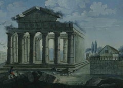 The Valley of the Temples - Tempera sur papier aux couleurs mélangées, milieu du 19e siècle