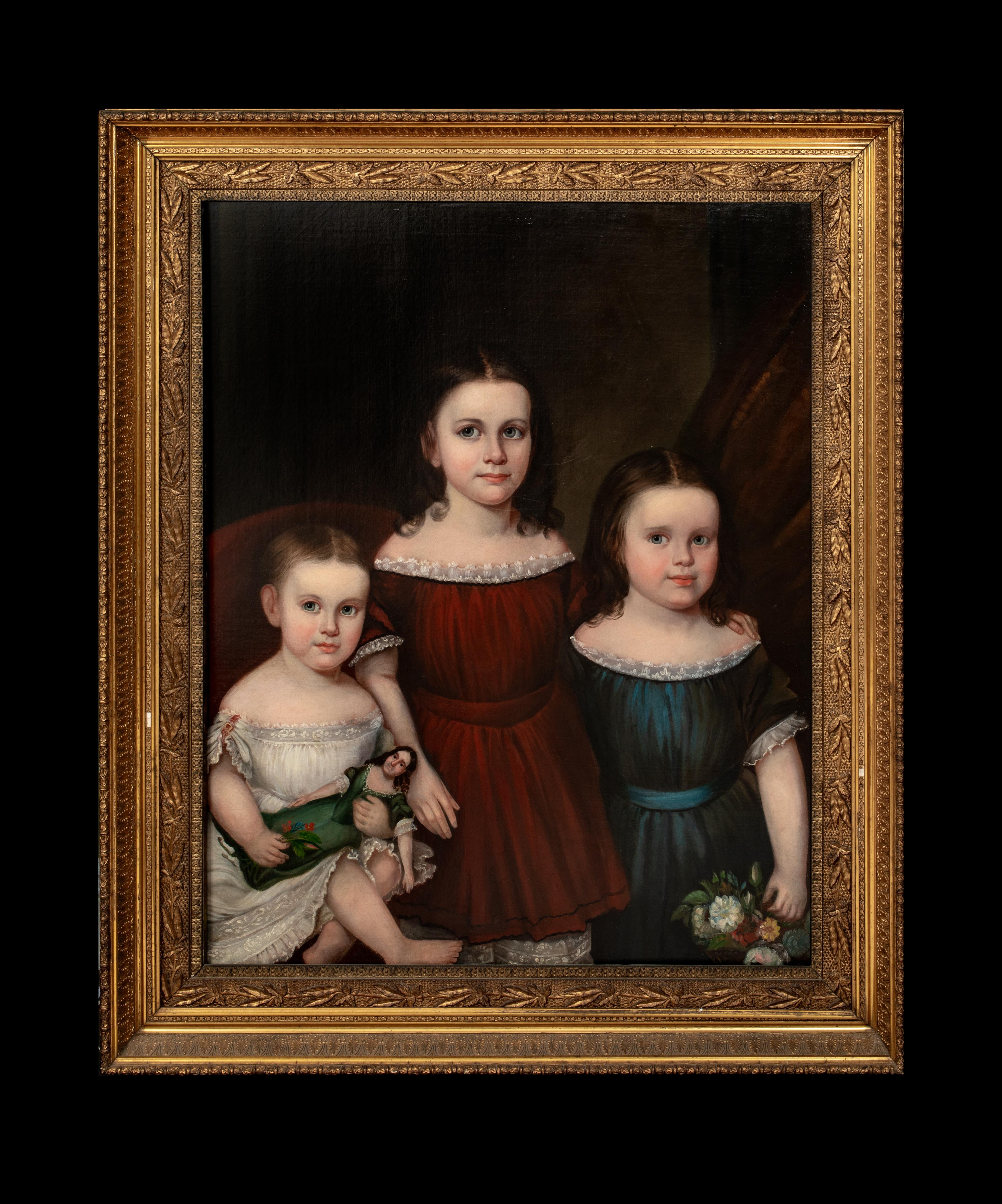 The Vanderbilt Children, 19th Century   American School  - Painting by Unknown