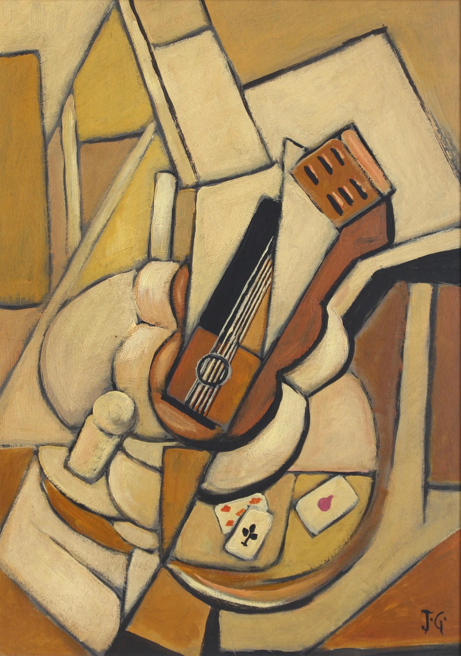 La série Vanguard Nr. II : Collectional d'abstractions européennes d'après-guerre de JG - Painting de Unknown