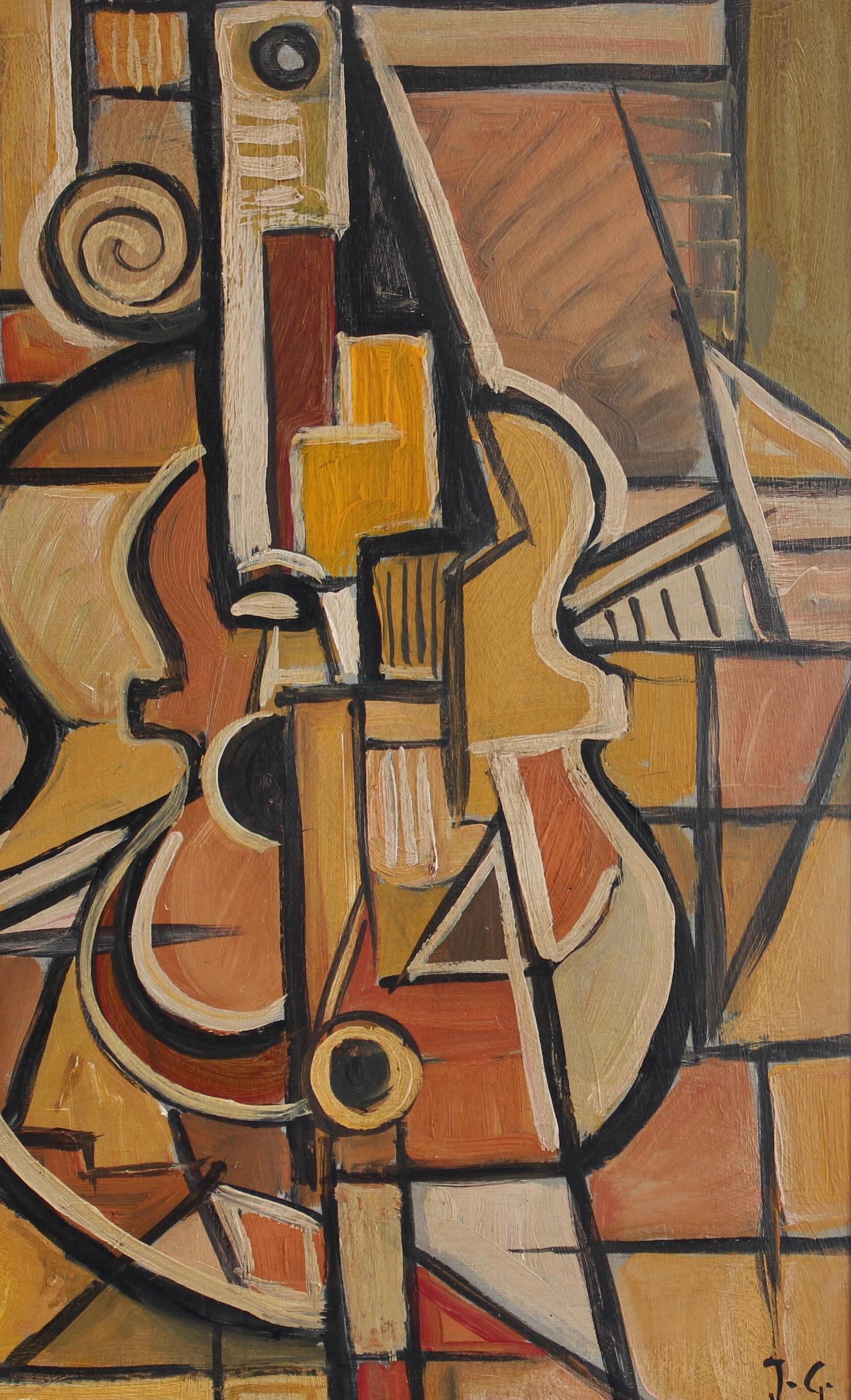La série Vanguard Nr. V : Collectional d'abstractions européennes d'après-guerre de JG - Moderne Painting par Unknown