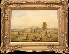 The Village Cricket Match, 18th/19th Century English School