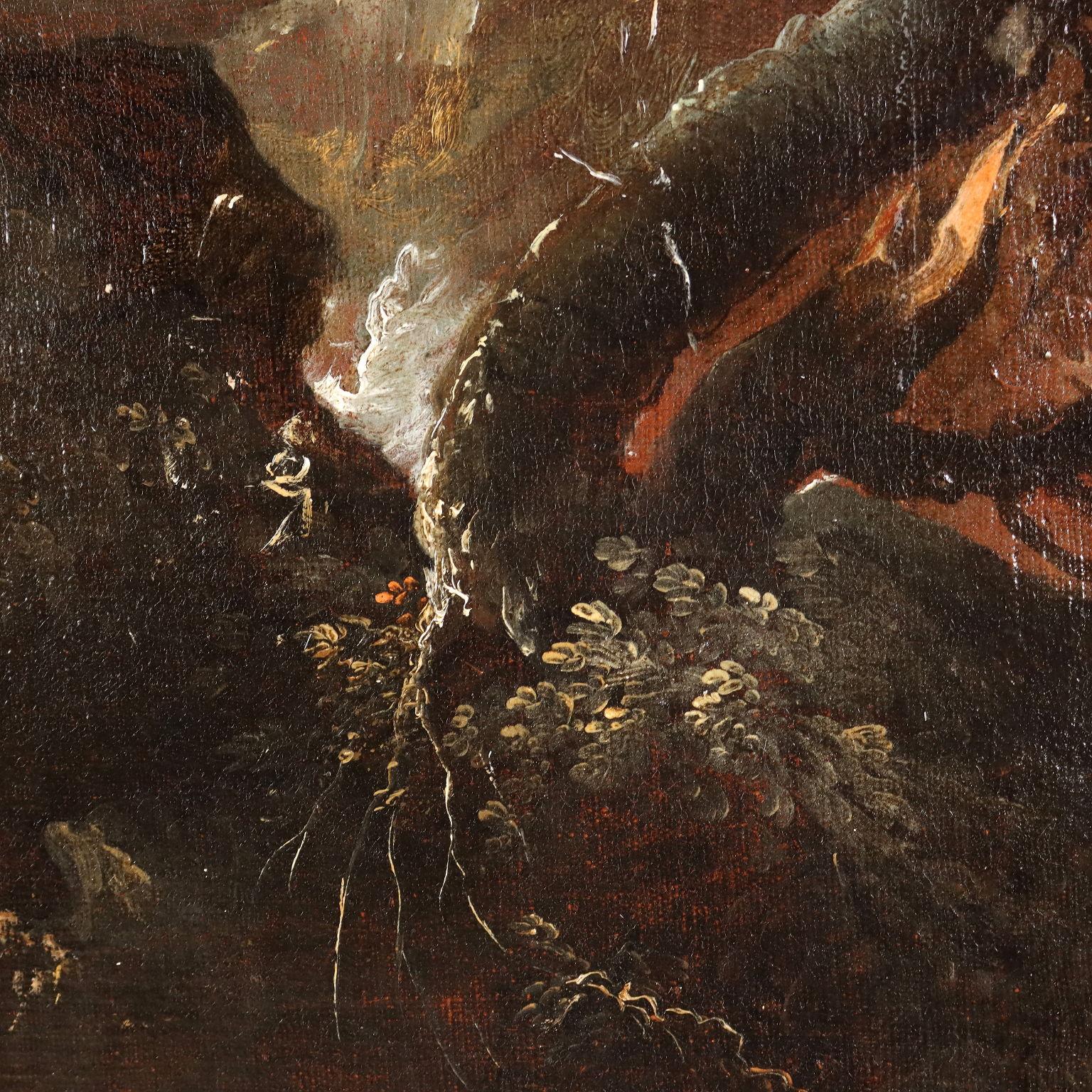 El mar ondulado Óleo sobre lienzo Italia Siglos XVII-XVIII 3