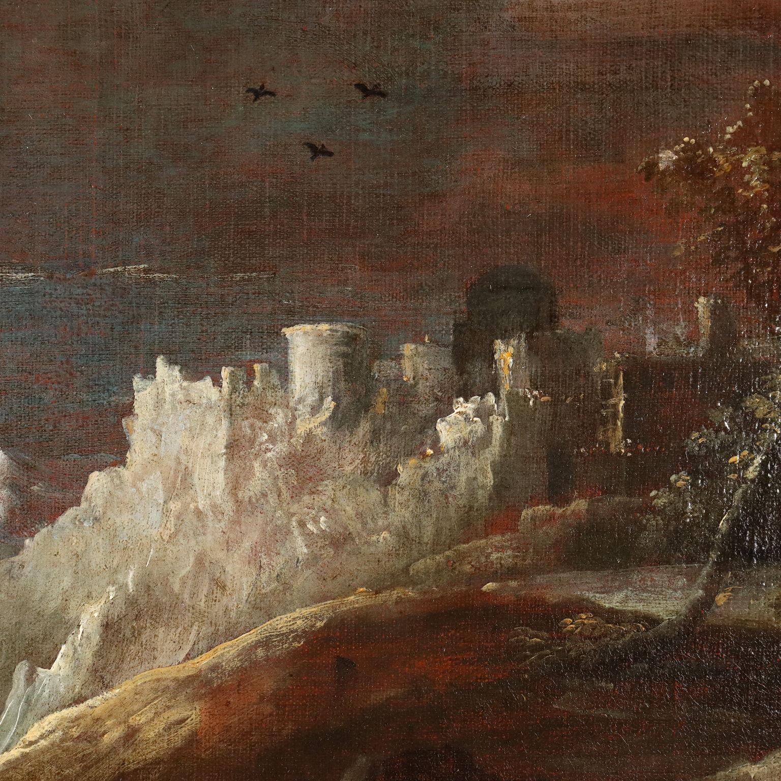 El mar ondulado Óleo sobre lienzo Italia Siglos XVII-XVIII 4