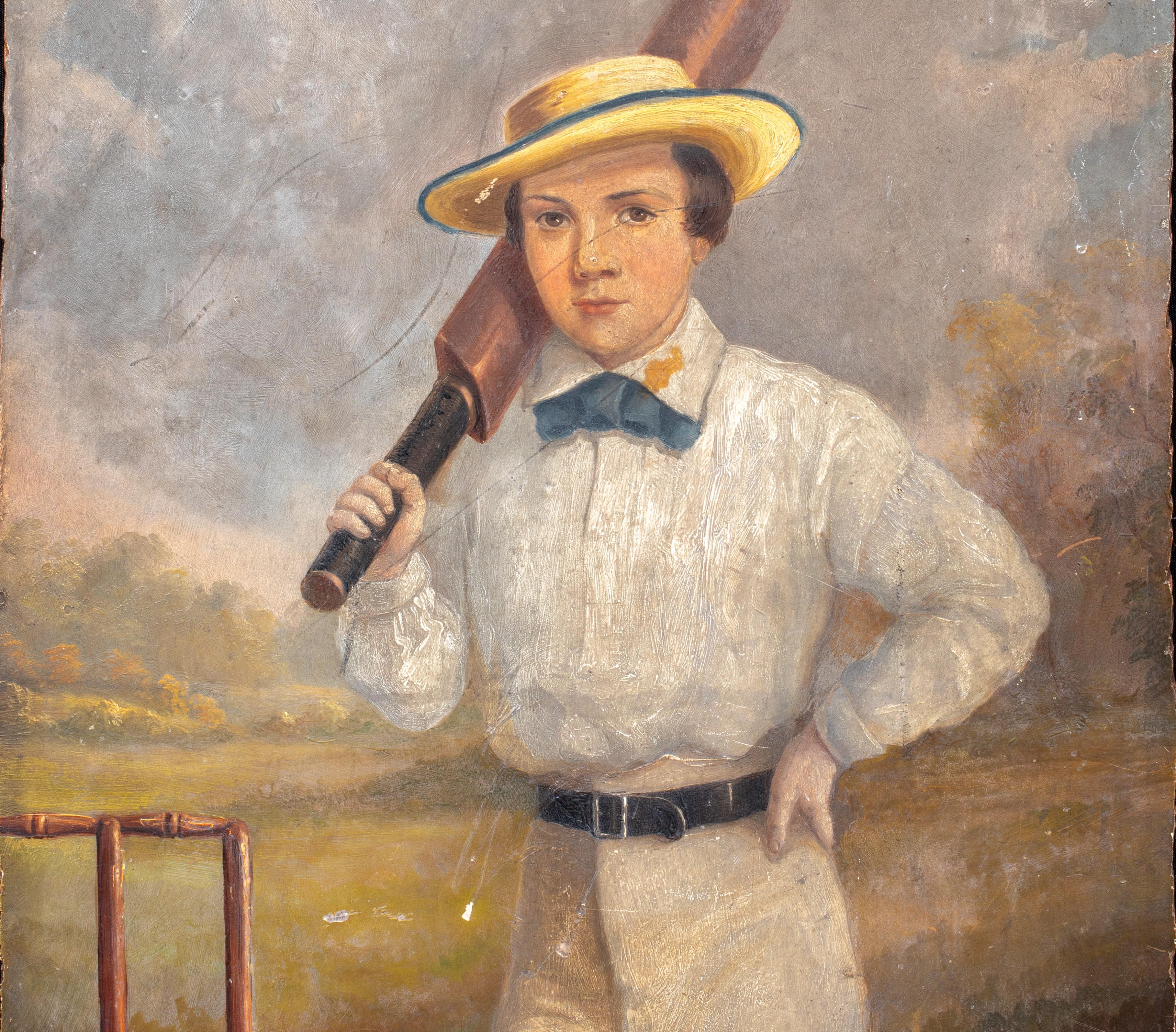 The Young Cricketer, 19th Century  English School For Sale 3