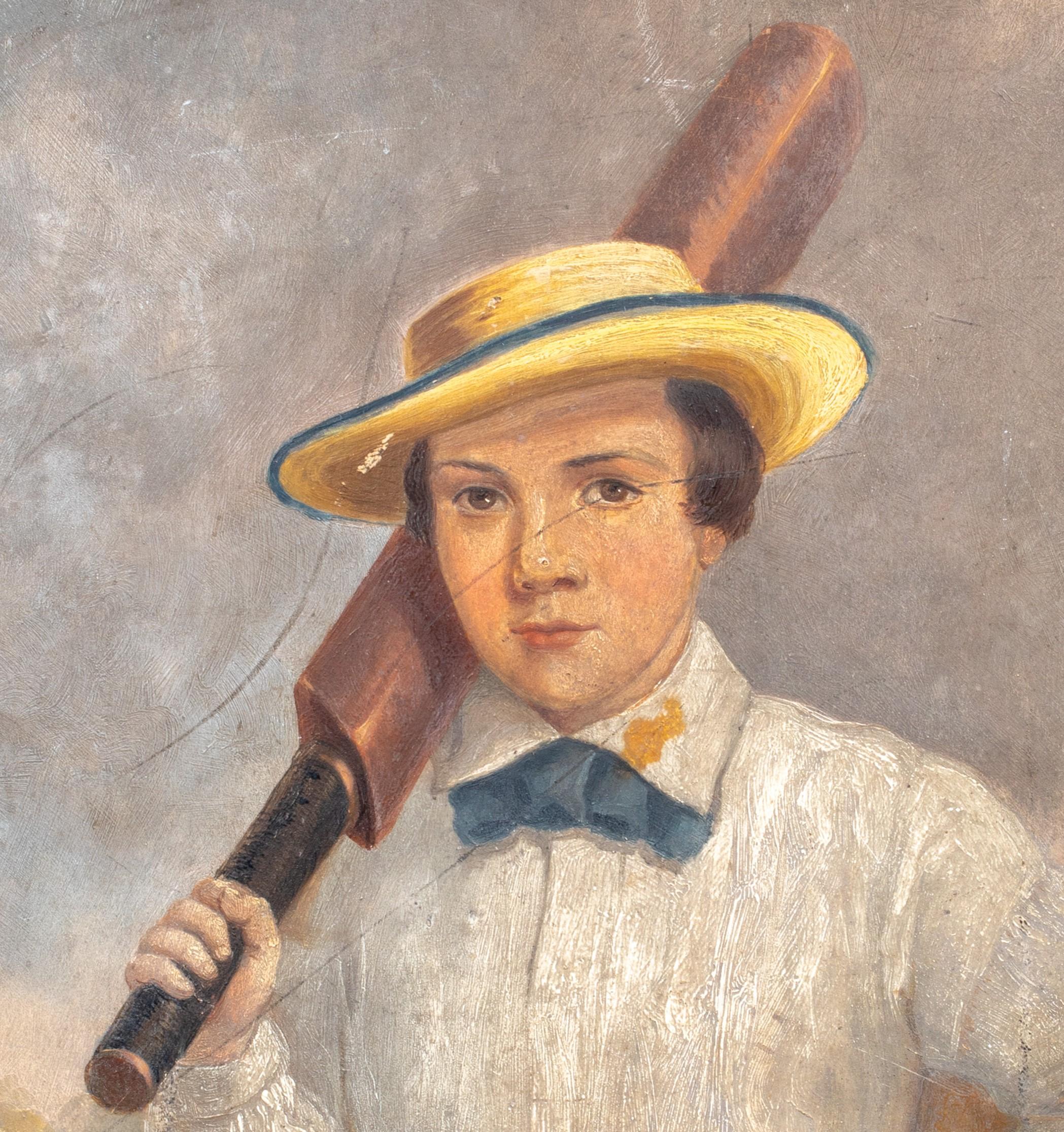 The Young Cricketer, 19th Century  English School For Sale 5