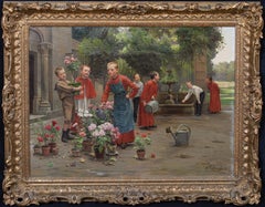 The Young Gardeners, 19th Century  by Charles Bertrand d'Entraygues