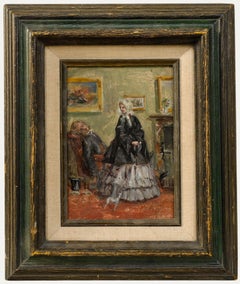 Thomas Ballard (1836-1908) - Framed Late 19th Century Oil, Taking a Nap