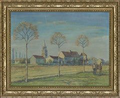 Thompson Graham - Signed & Framed 1975 Oil, Continental Farmer