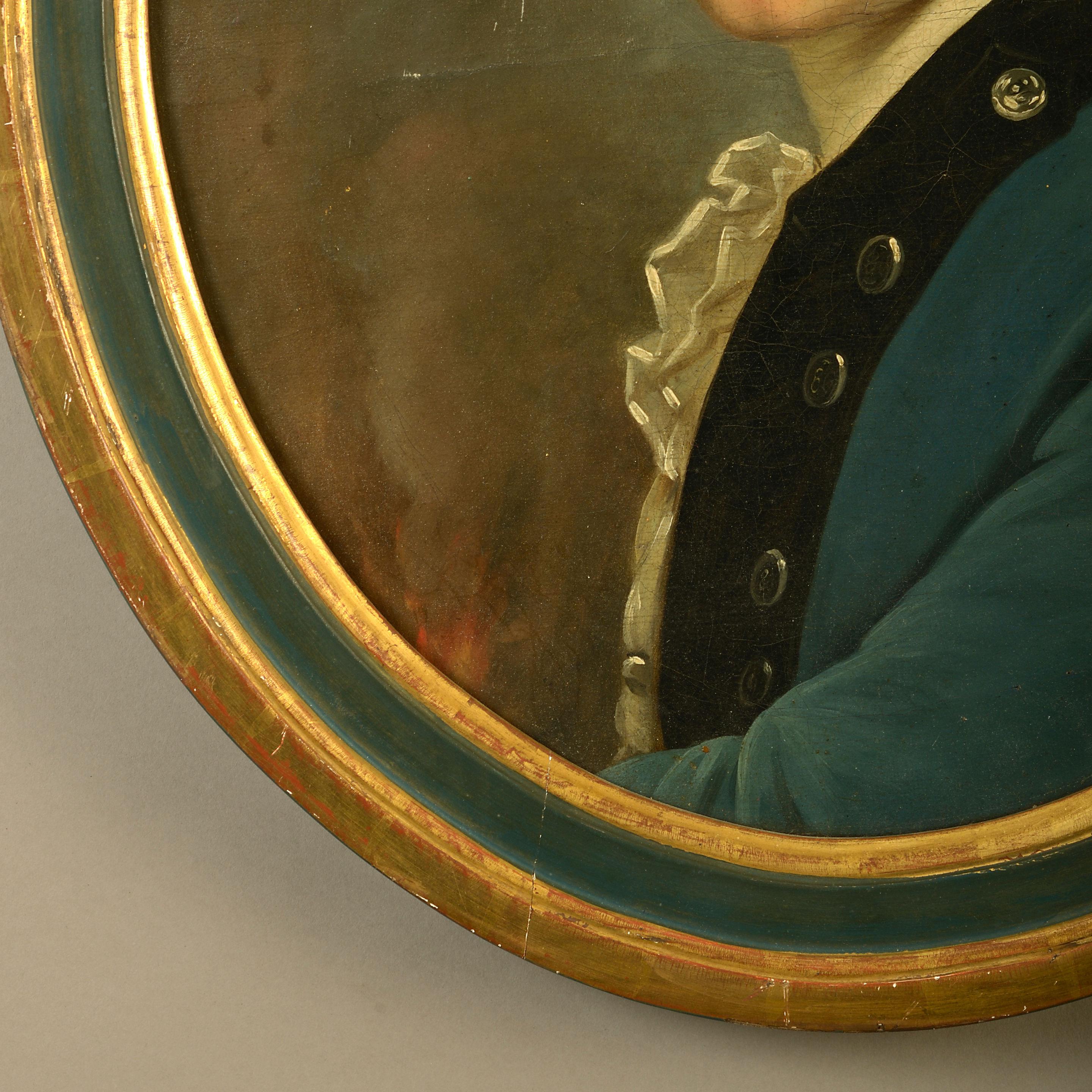 Drei Porträts aus dem späten 18. Jahrhundert – Painting von Unknown