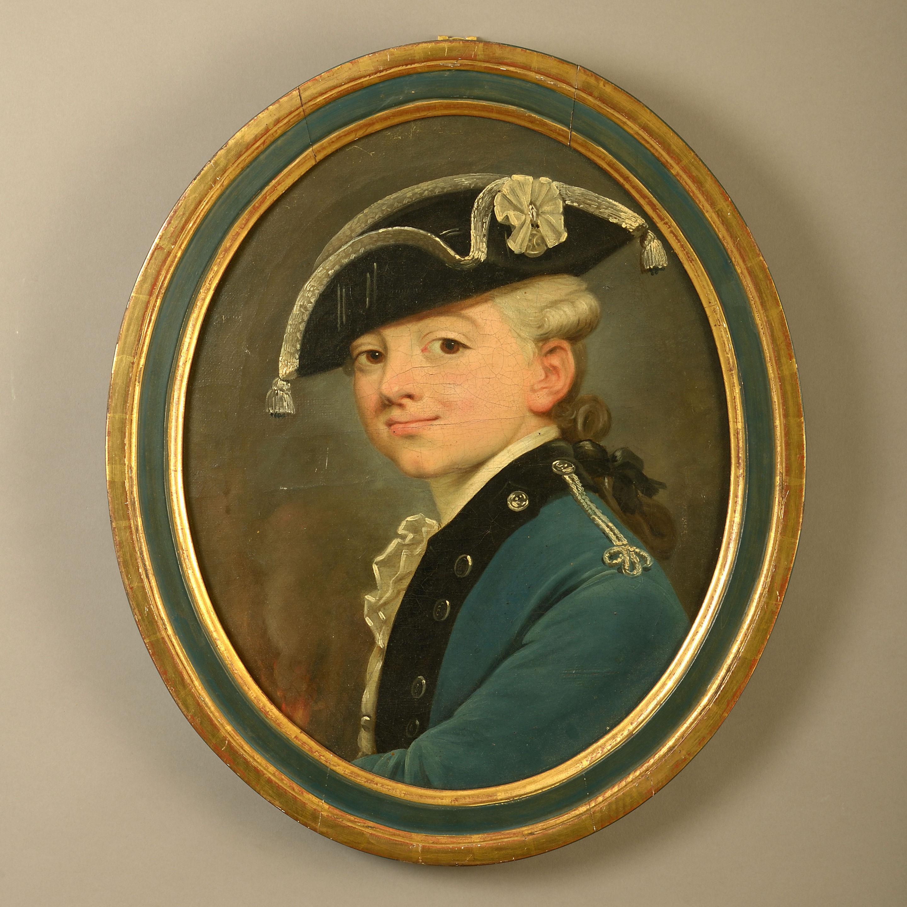 Unknown Portrait Painting – Drei Porträts aus dem späten 18. Jahrhundert