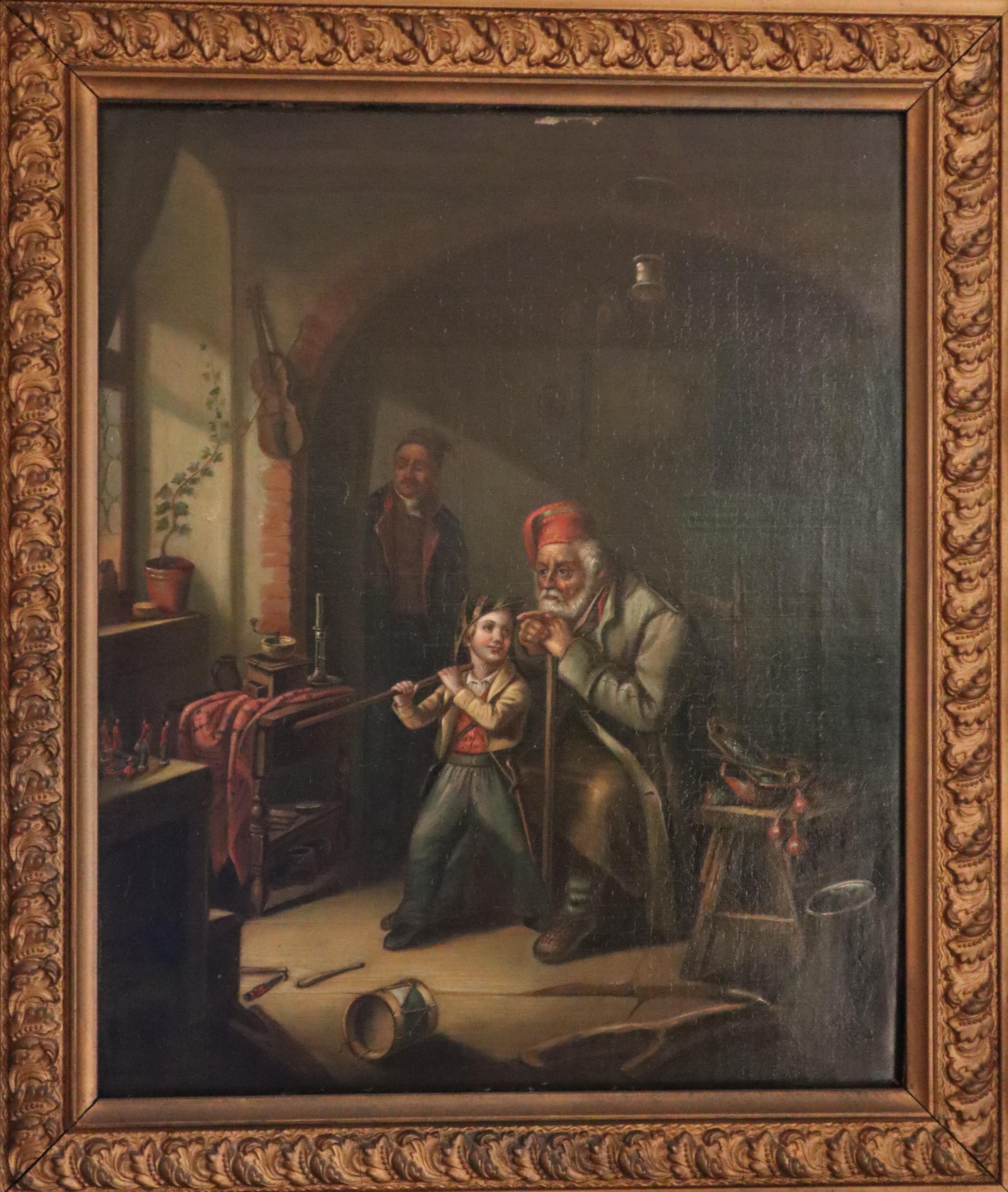 Three Stages in the Life of a Soldier 19th century INVENTORY CLEARANCE SALE - Painting by Unknown