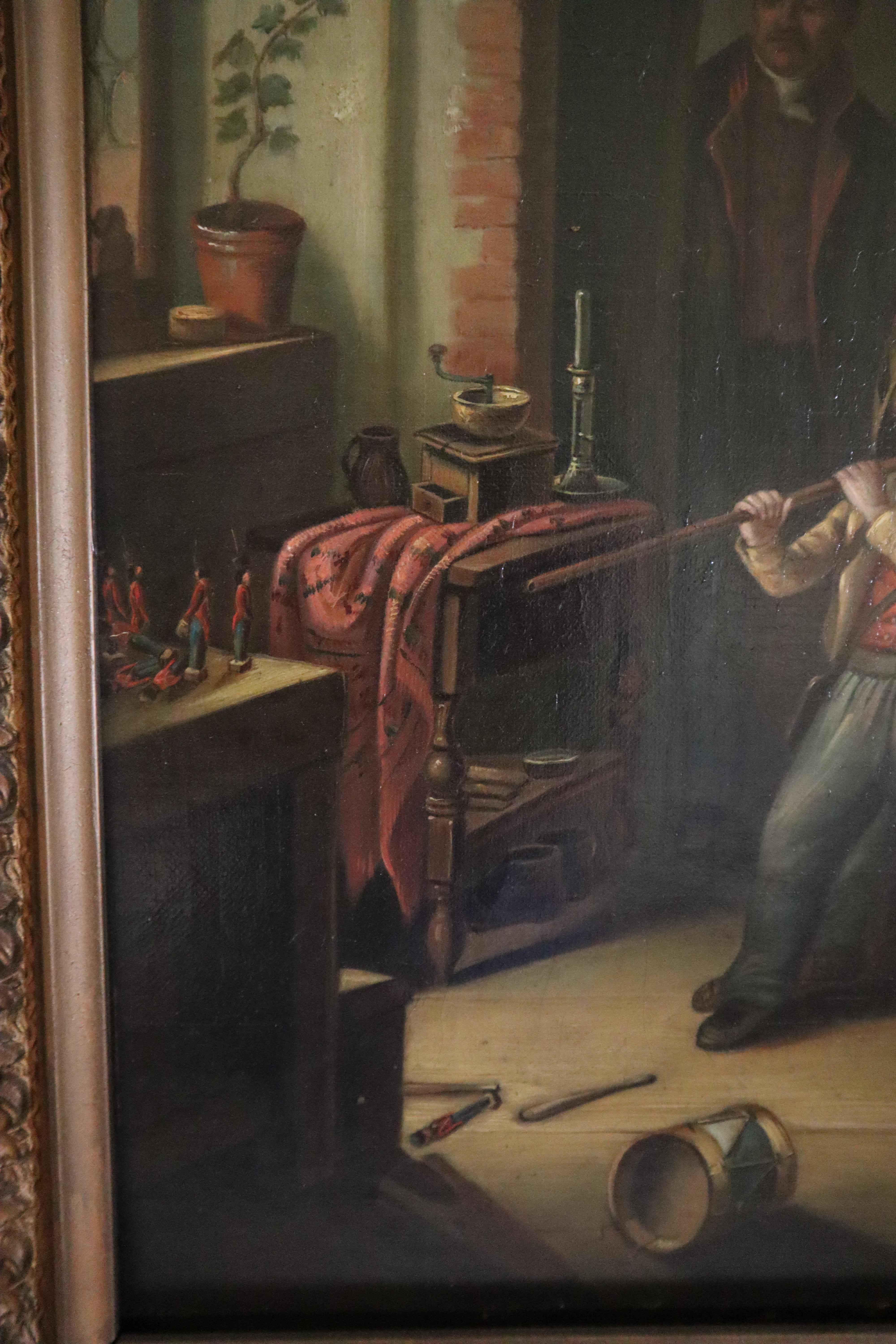 Three Stages in the Life of a Soldier 19th century INVENTORY CLEARANCE SALE - Naturalistic Painting by Unknown