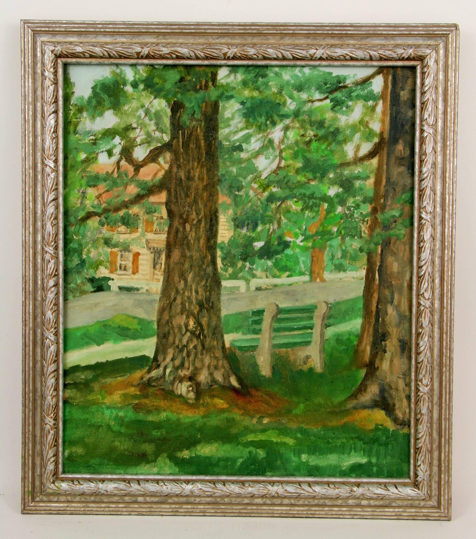  Impressionist Landscape Painting Through The Trees  1