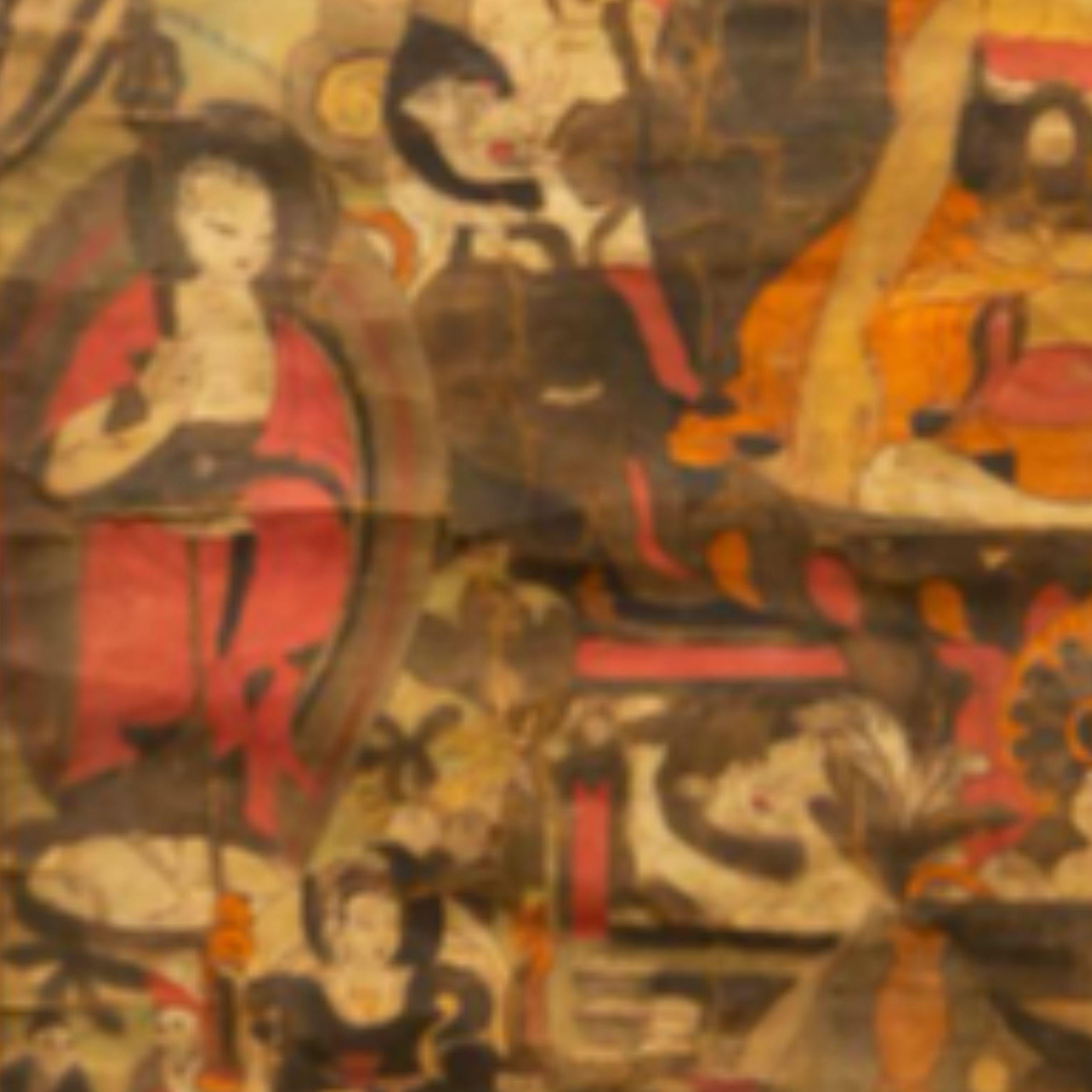 Bouddha tibétain Thangka avec pendentifs en vente 7