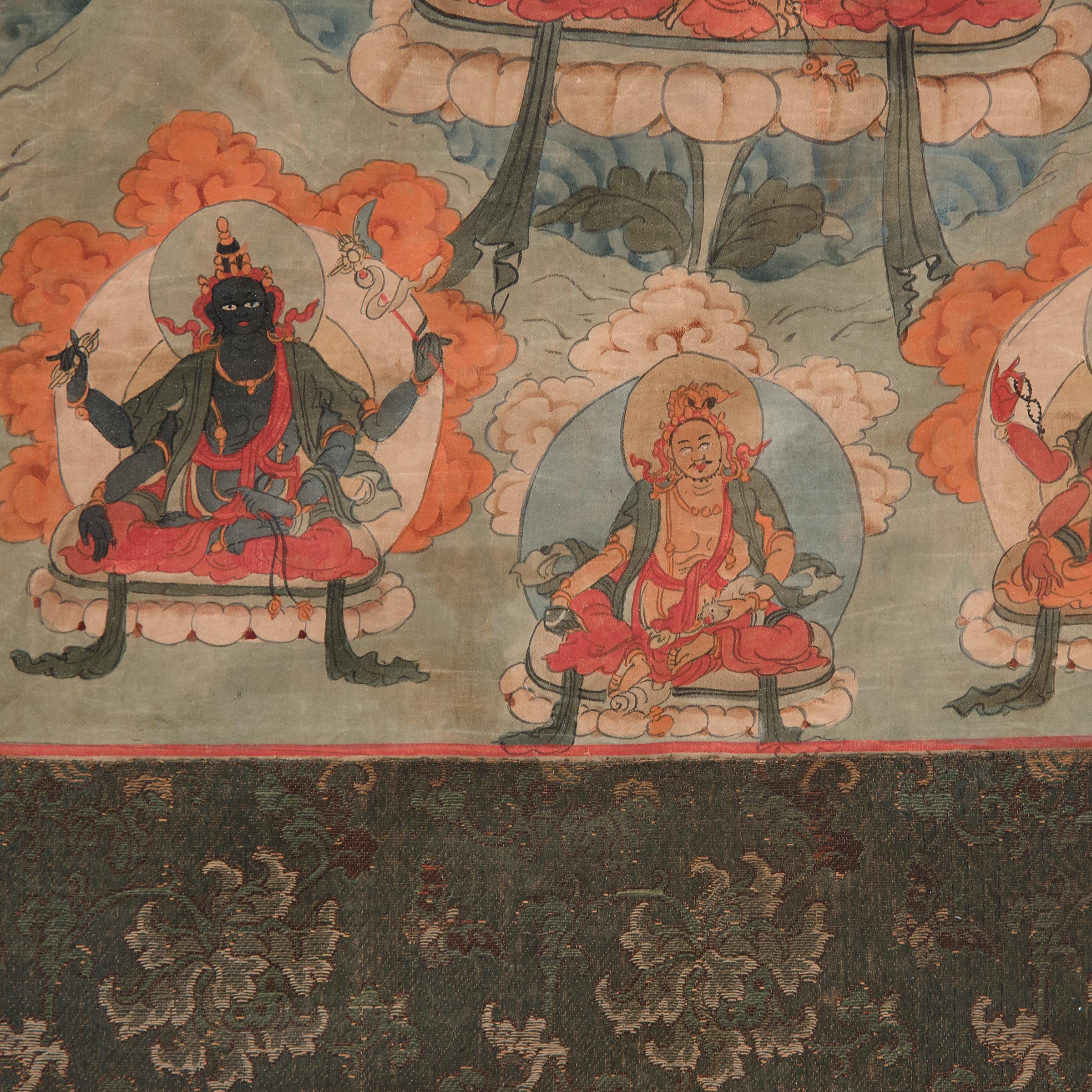 Tibetan Thangka of Chenresi, c. 1800 For Sale 1