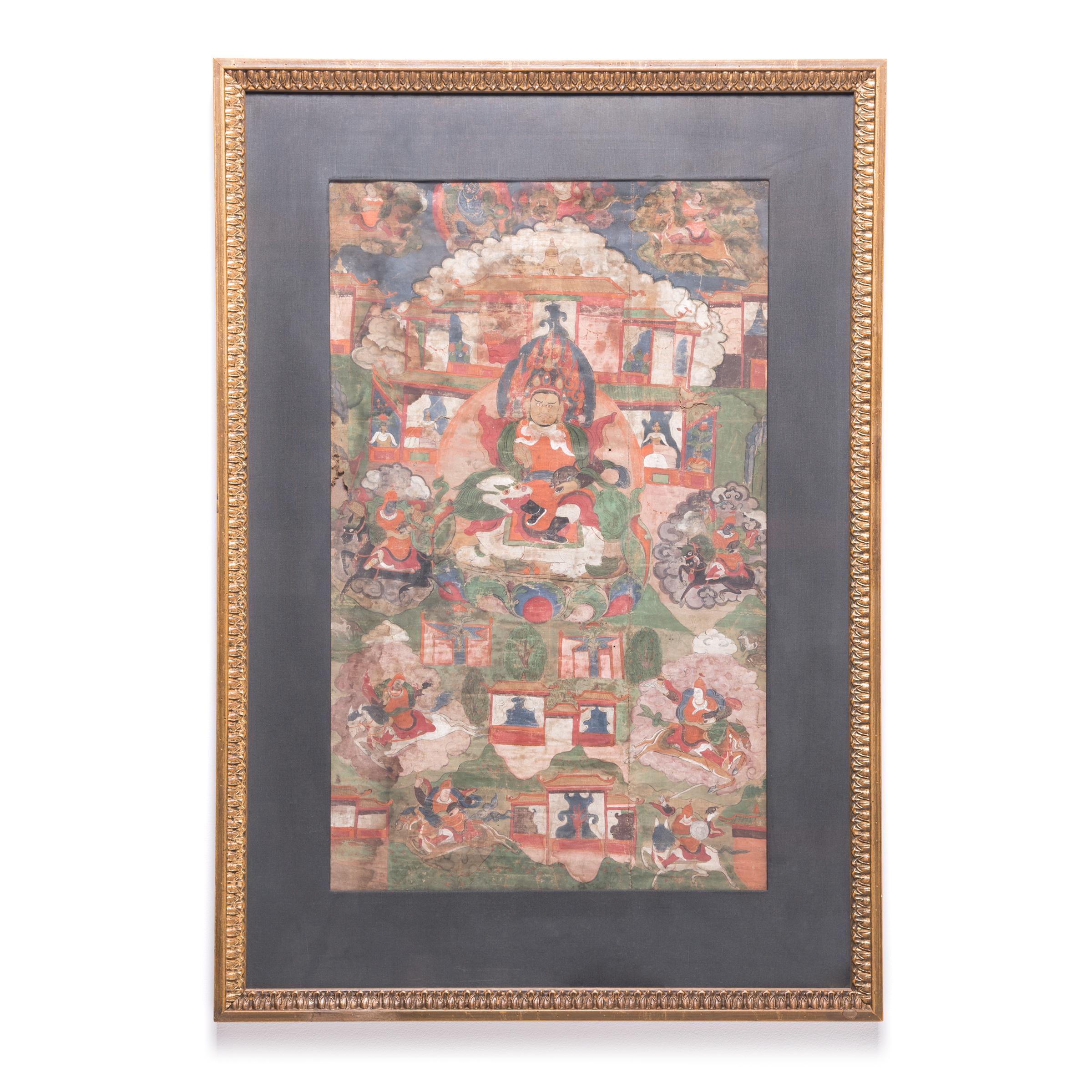 Tibétain de Vaishravana - Painting de Unknown
