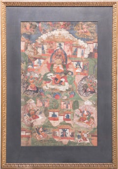 Antique Tibetan Thangka of Vaishravana