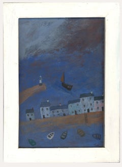 Tim Treagust (b.1958) - St Ives School Contemporary Oil, Ahead of the Storm