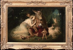 Titania et Bottom Le Songe d'une nuit d'été 19e siècle d'après Sir Edwin Landseer