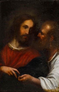 Titian - 19th Century Oil, The Tribute Money