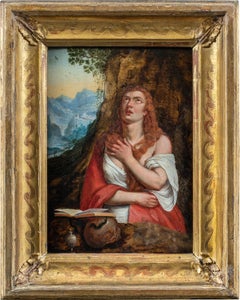 Titian workshop Venetian painter - 17th century figure painting - Mary Magdalene