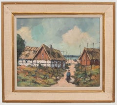 Torsten Pedersen (1907-1973) - Swedish School Oil, Coming Home with the Catch