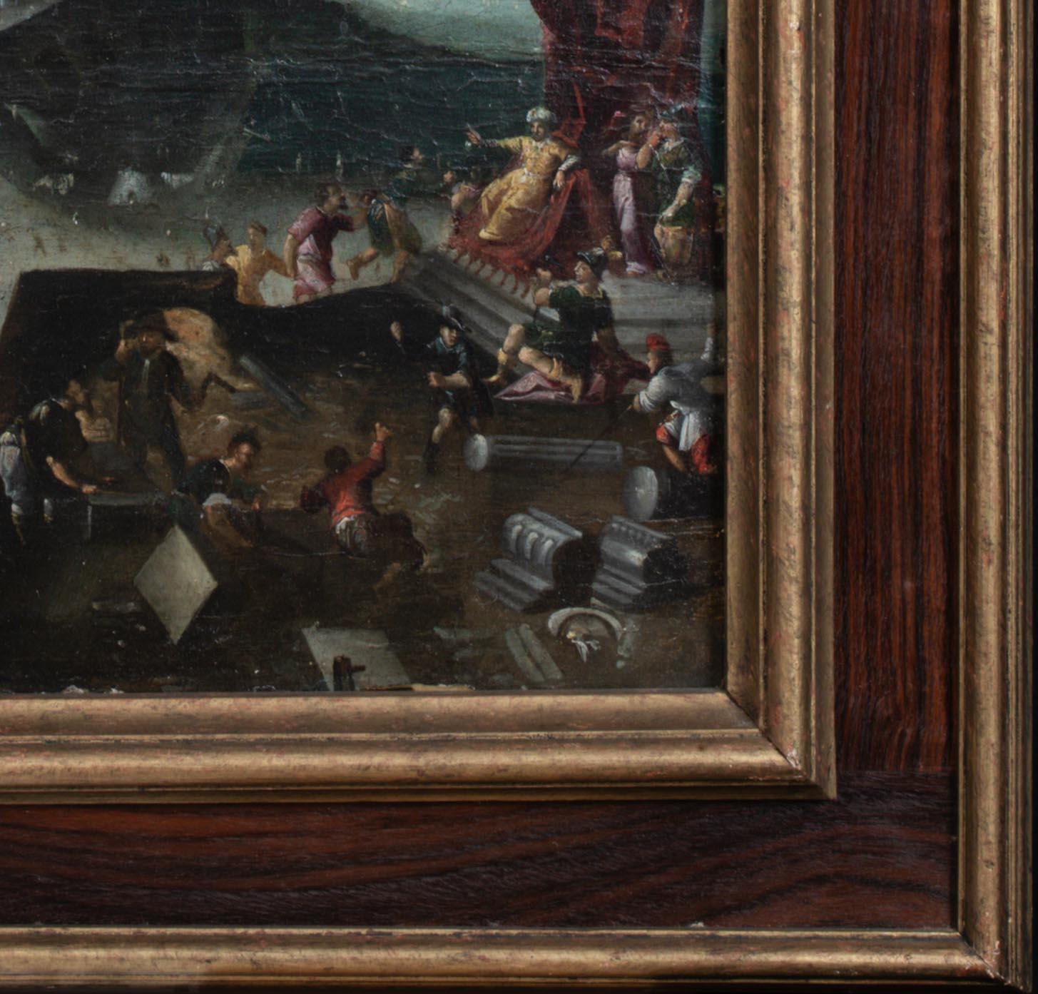 Torre di Babele, XVI secolo   cerchio di Pieter BRUEGHEL (1564-1637) 1