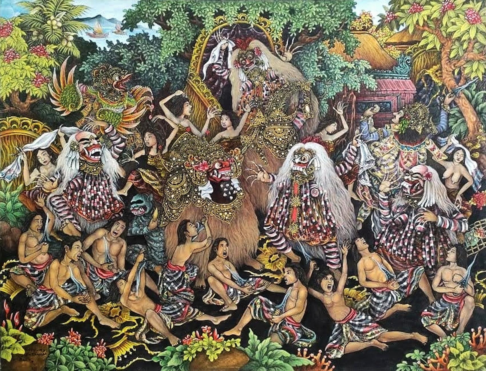 Claude Dechezelle Still Life Acrylic Painting on Canson Paper by C