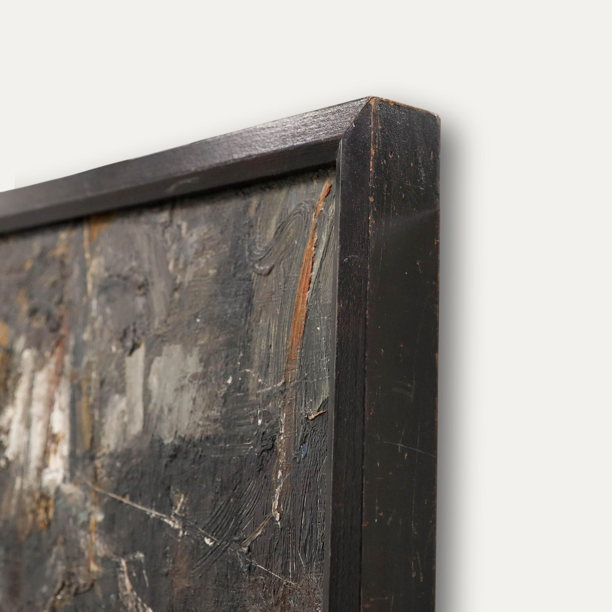 Trevor Jeavons - 20. Jahrhundert Öl, Sitzender Akt im Angebot 1