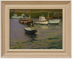 Trevor Tucker (b.1946) - 20th Century Oil, Mousehole, Cornwall