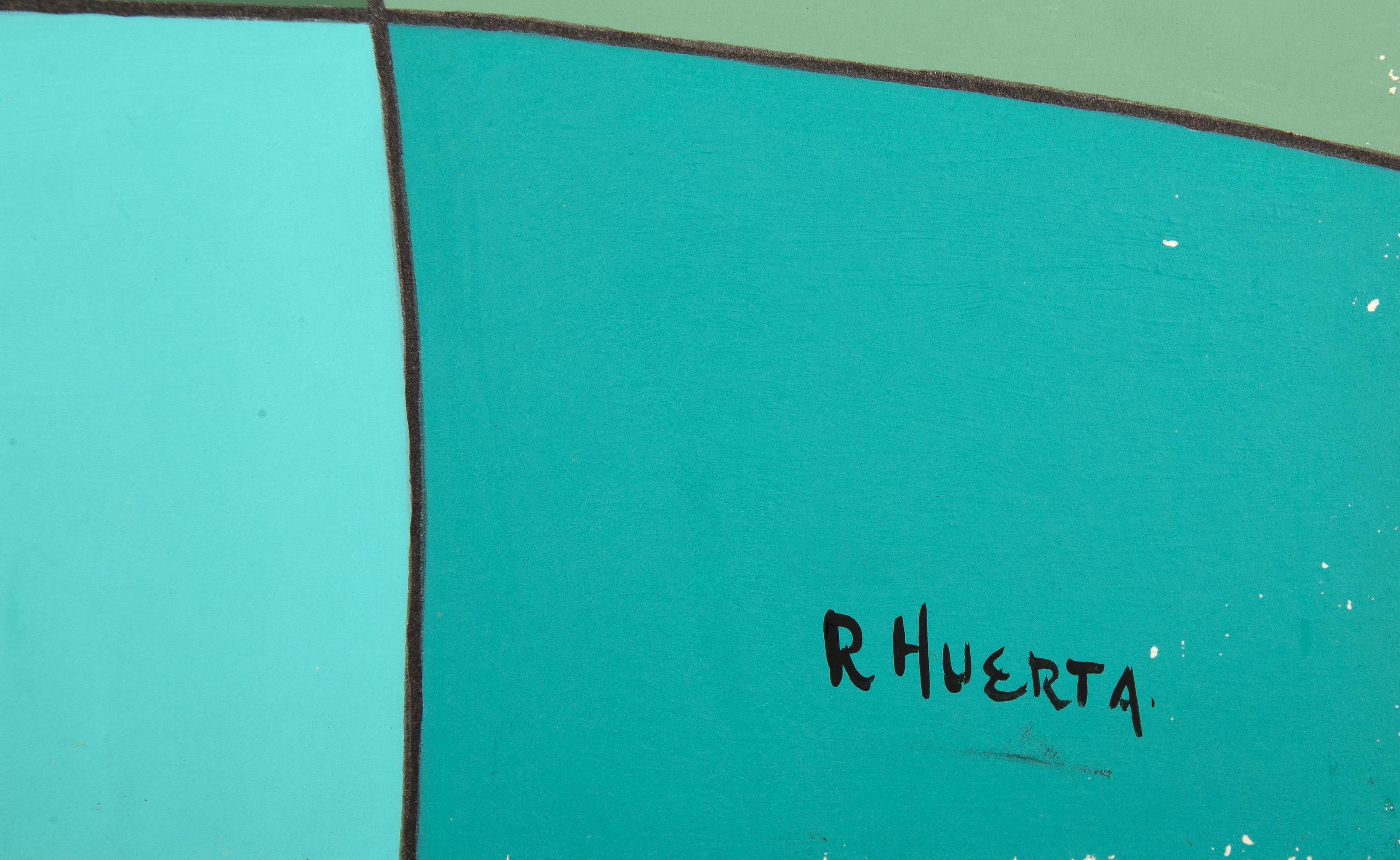 Trío de Jazz, Pintura acrílica moderna de Ricardo Huerta en venta 2