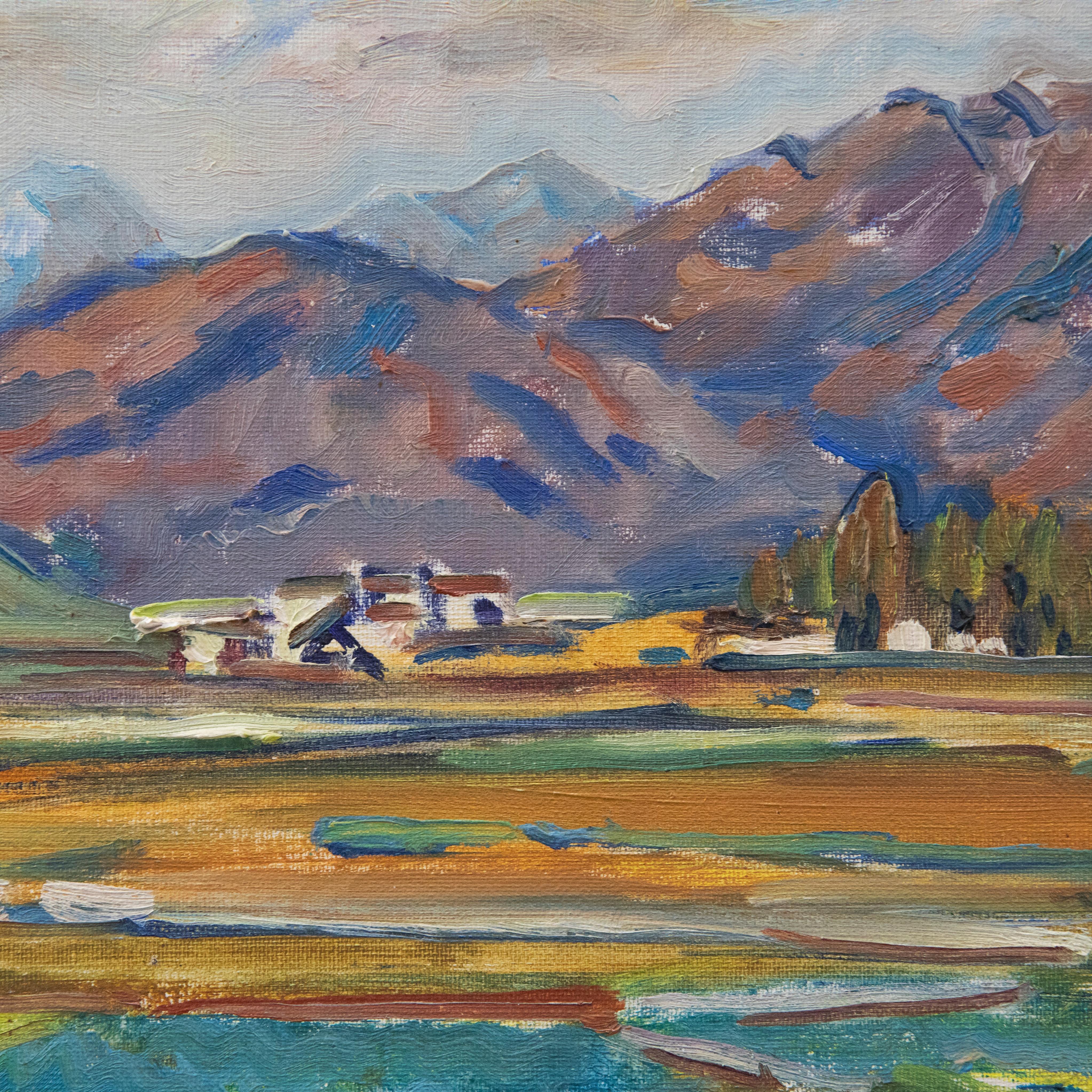 Tristram Rainey - Mid 20th Century Oil, Spanish Landscape For Sale 1