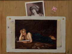 Trompe l'Oeil - Oil on Canvas by Unknown Italian Master 19th Century