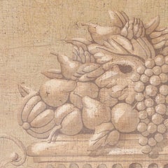 Pittura ad olio di natura morta in stile trompe-l'oeil