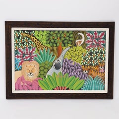 Tropical Haitian Jungle Painting by Daniel Souvenir