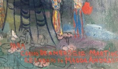 Tropical Magic. Tropical Magic. Paisaje con palmeras y figuras de M. Andrade