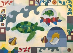 Tortuga (pintura surrealista de nativos americanos comanches)
