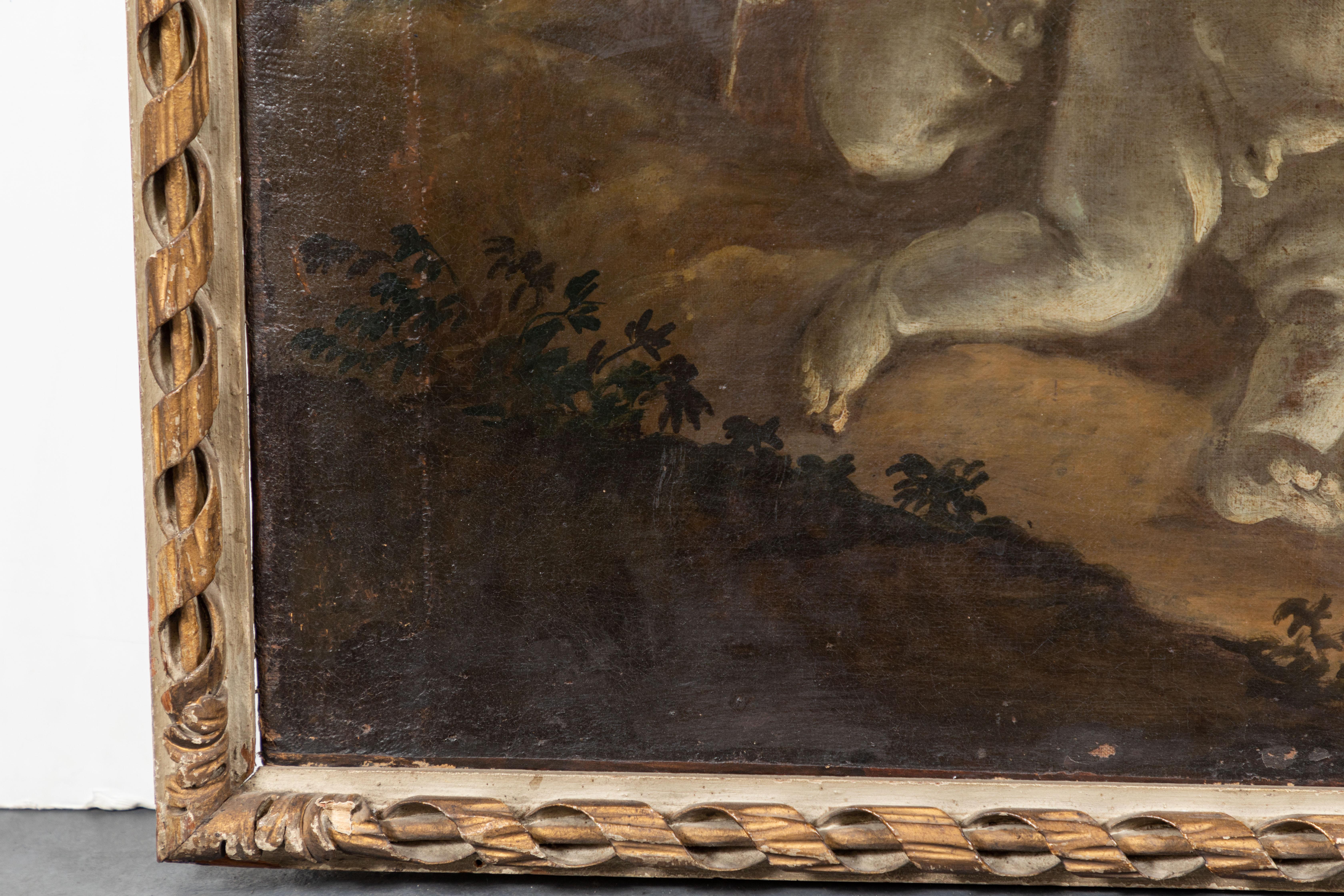 Two, 18th Century Overdoor Paintings For Sale 10