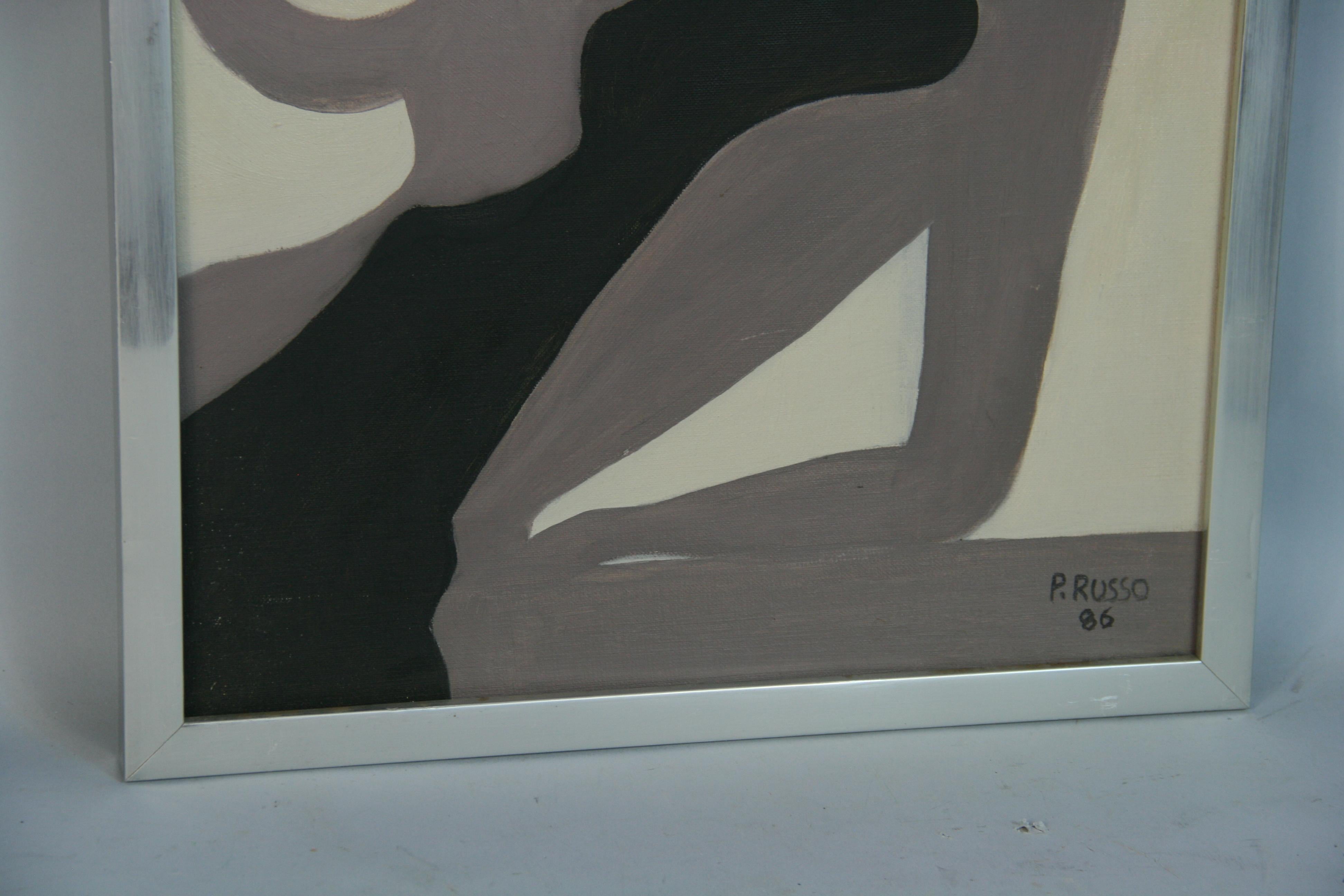 Two Faces of Gemini oil Painting  1986 For Sale 1