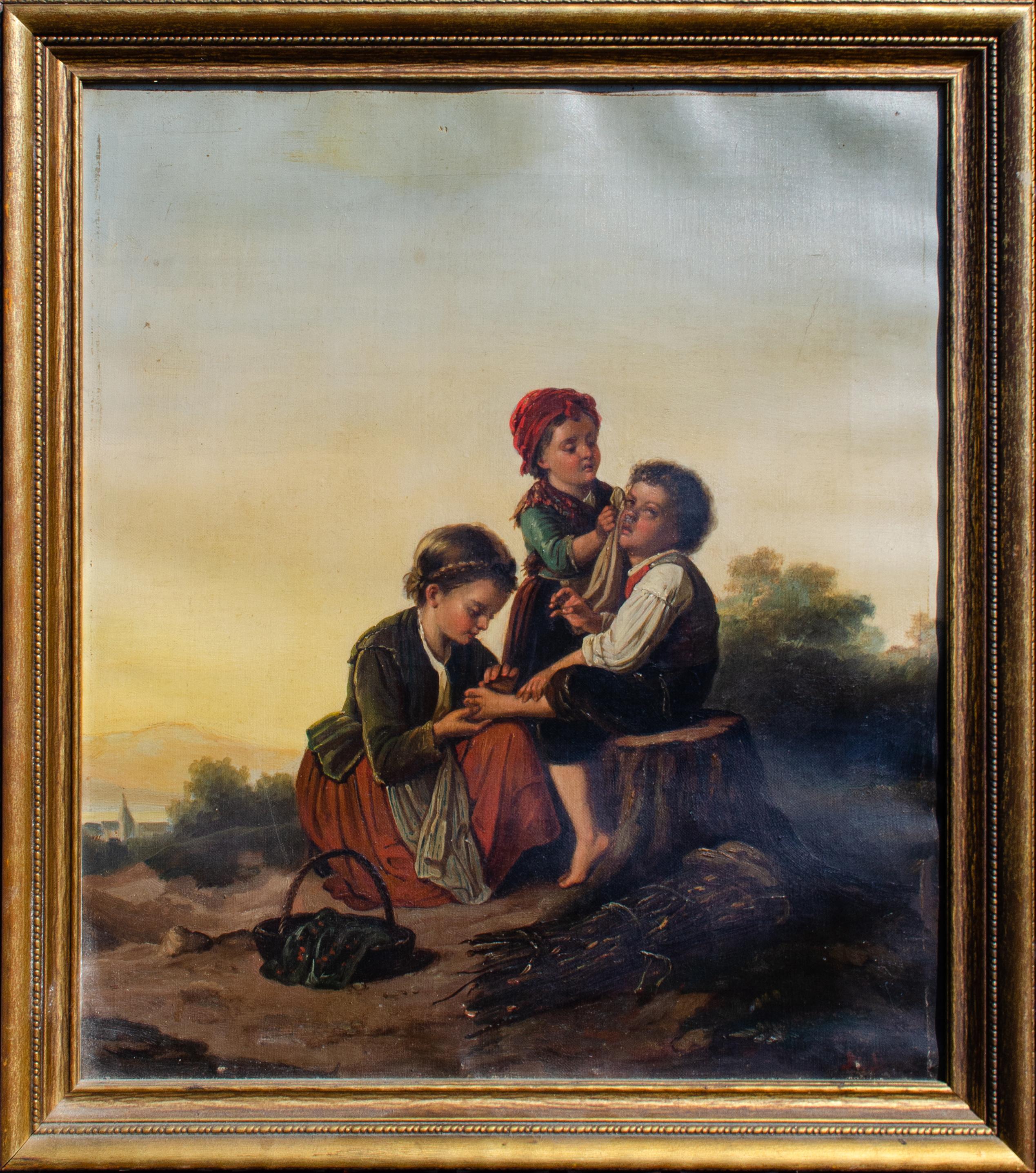 Untitled Pair of Portraits, c. late 19th century
Oil on canvas
20 x 16 in.
Framed: 22 x 19 1/4 x 1 in.
One painting initialed lower right
Both inscribed verso on stretcher bar
