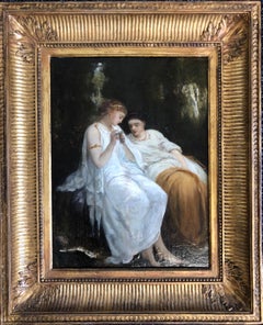 Neoclassical Two Women With A Dragonfly 
